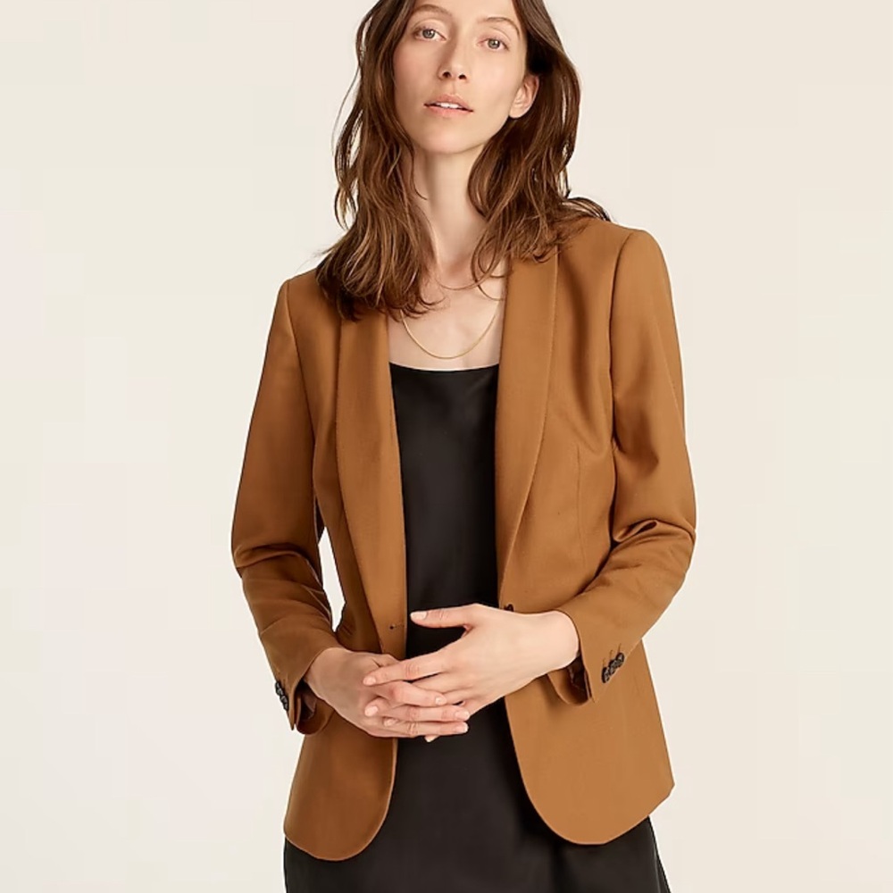 J. Crew Parke camel blazer